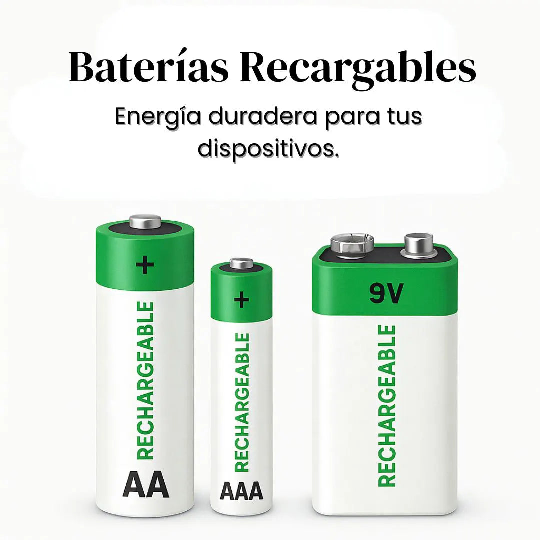 Baterías recargables para el día a día