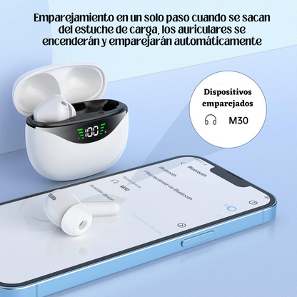 Auriculares Inalámbricos JS121 con Micrófono Bluetooth 5.1, 8 Horas de Reproducción