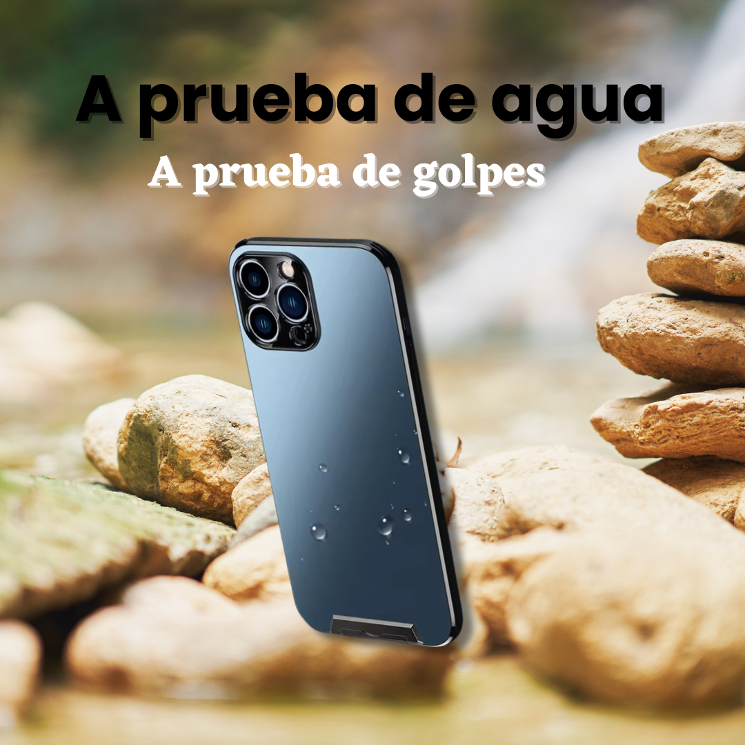 Funda negra para iPhone 15 Pro Max con protección contra impactos