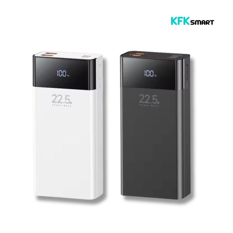 Power Bank 20000mAh con Pantalla Digital, Salida Tipo C y Doble USB, 20W - KFKsmart