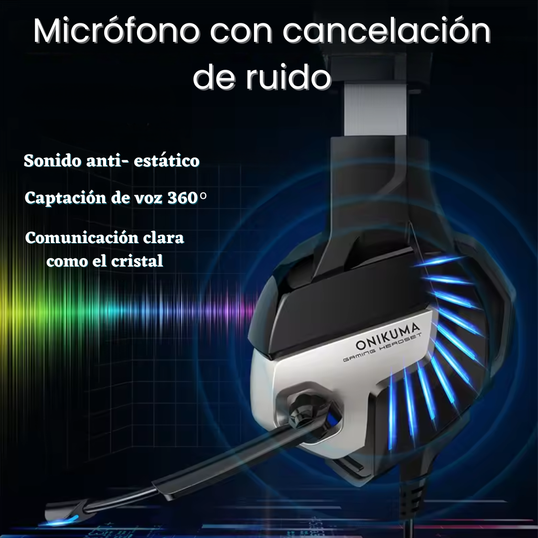 Auricular Gamer K5 PRO - Jack 3.5mm con Control de Volumen y Micrófono