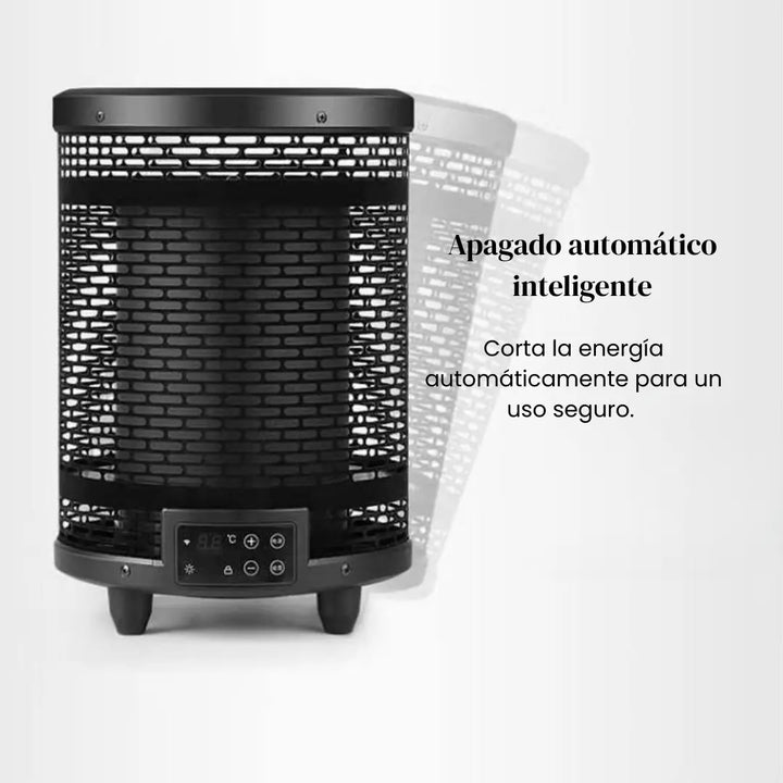 Calefactor Eléctrico de Infrarrojos 2200W Portátil con Control Inteligente