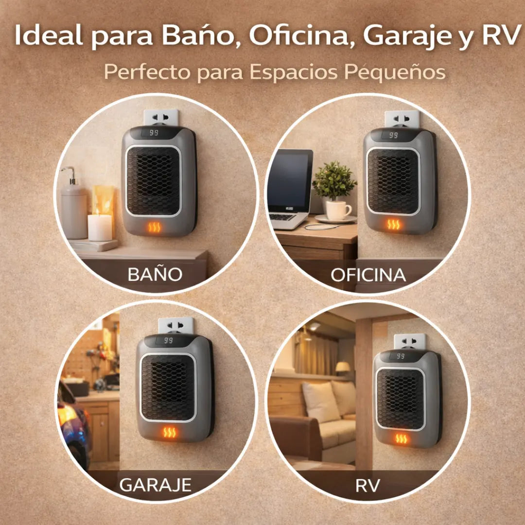 Calefactor eléctrico de instalación en pared
