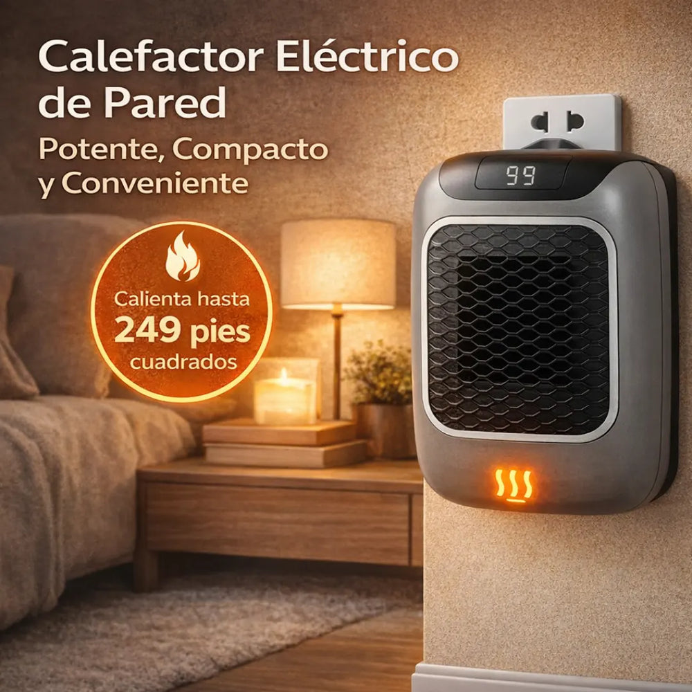 Calefactor eléctrico mural para baño