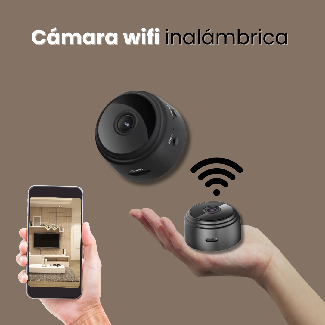 Cámara Mini Espía A9 HD 1080p con Wifi y Visión Nocturna Resistente al Agua