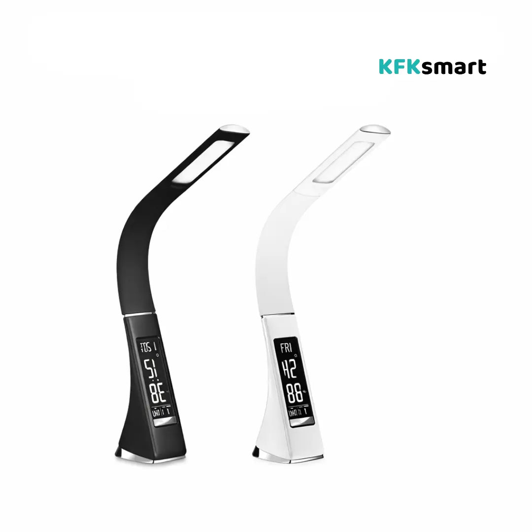 Lámpara de escritorio LED negra recargable