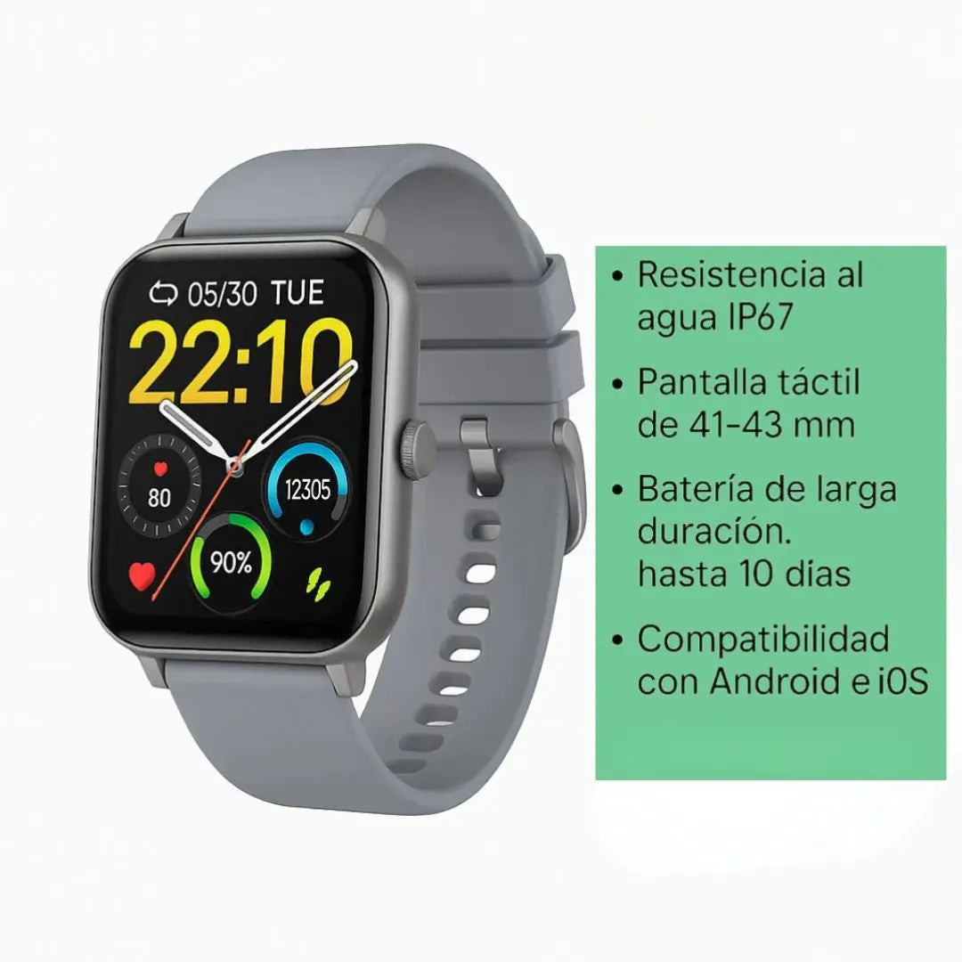 Reloj inteligente P66D , batería de larga duración y resistencia al agua | KFKsmart