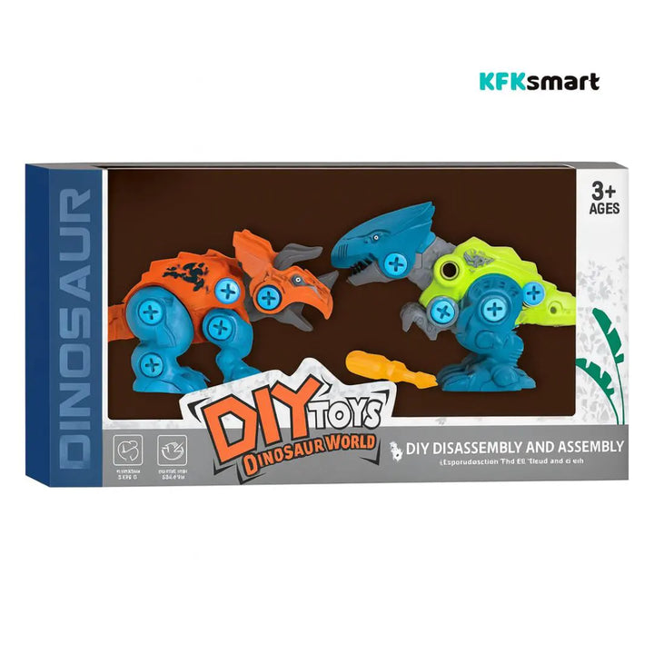 Set infantil con herramientas para montar dinosaurios