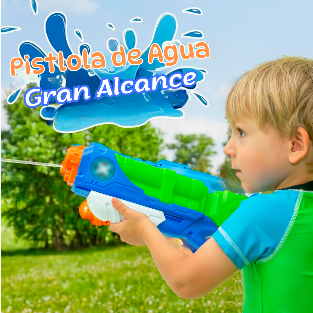 Pistola de Agua Largo Alcance para Niños y Adultos 7-8M